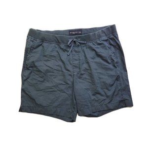 Abercrombie & Fitch Men's XL Stretch Pull On Shorts Elastic Waist Blue 6.5" In